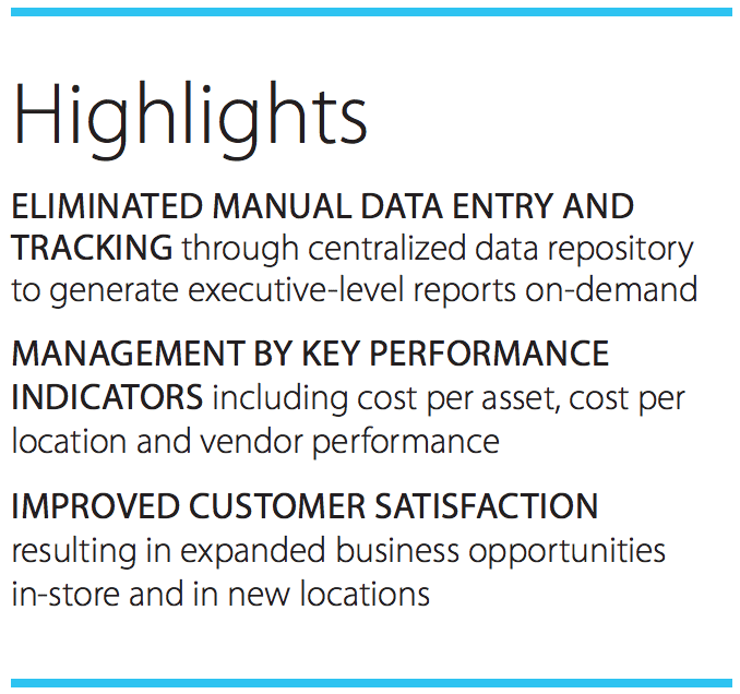 Second example of case study results from ServiceChannel case study