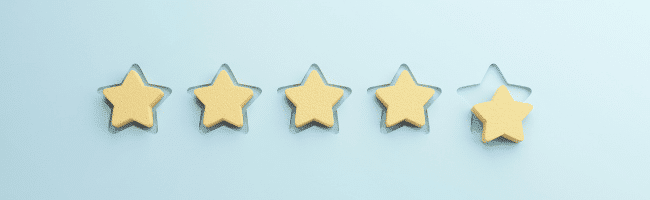 Stars representing the answer to 'Why are case studies important?' by providing social proof