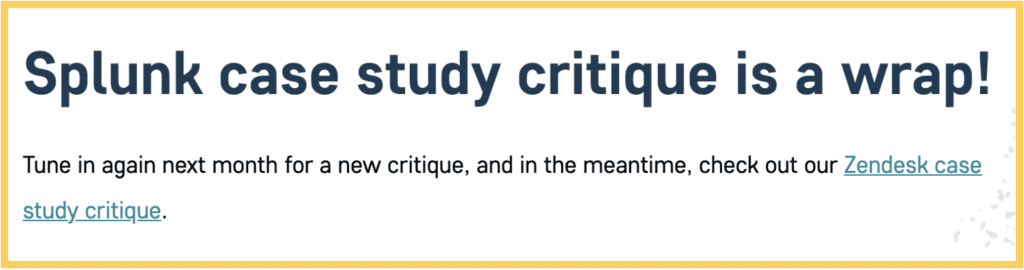 Uplift Content shows one of the popular ways to end a blog post