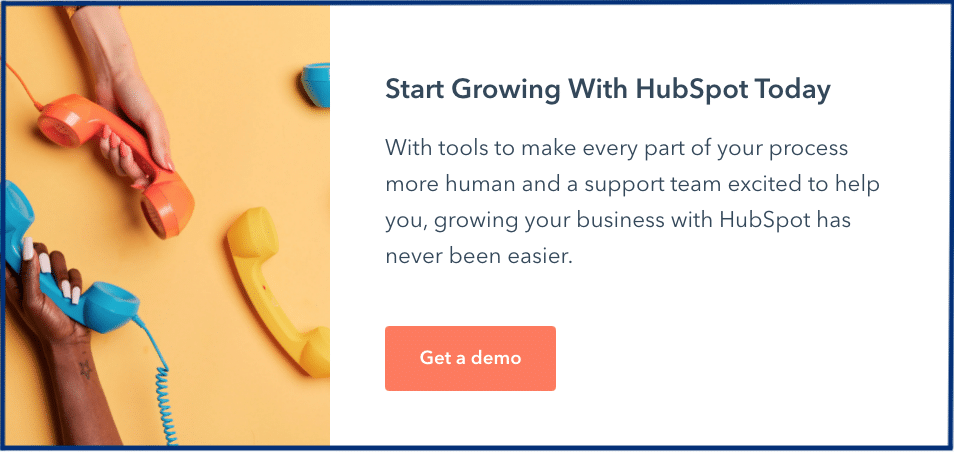 Case study CTA example in Hubspot case study
