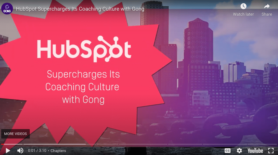 Gong has great case study videos. Here's one about Hubspot.
