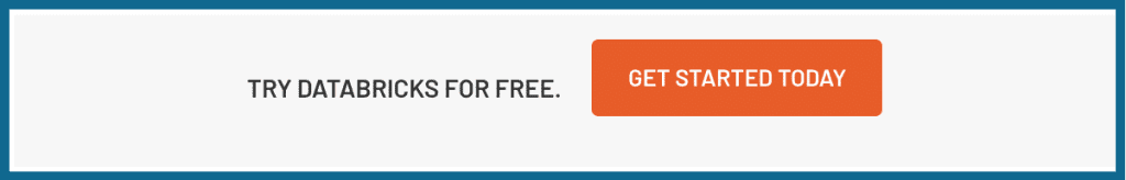 Blog post CTA example from Databricks