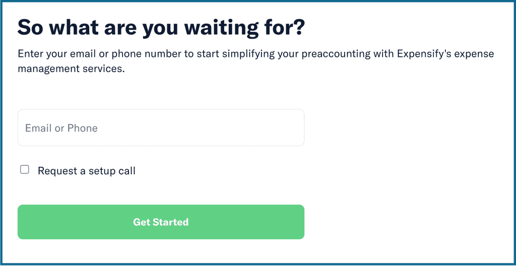 Expensify case study call to action (CTA)