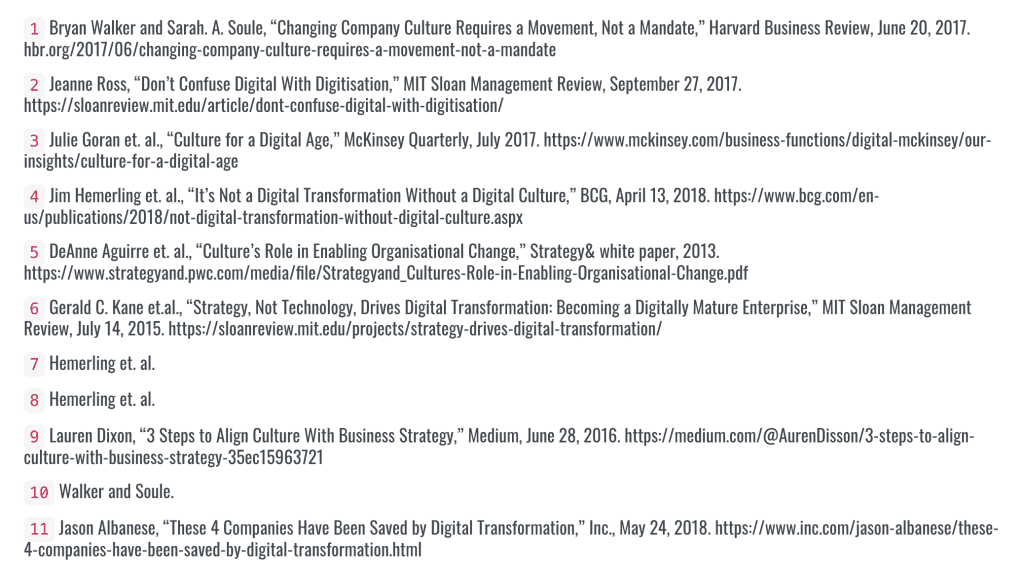 A screen capture of a numbered list of footnotes at the bottom of a blog published by AdAsia Magazine.