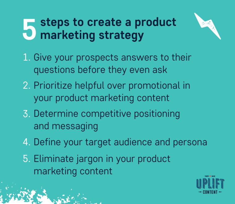 5 Steps for Creating a Product Marketing Strategy