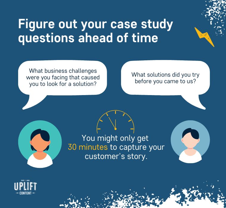 Prepare your case study questions ahead of time