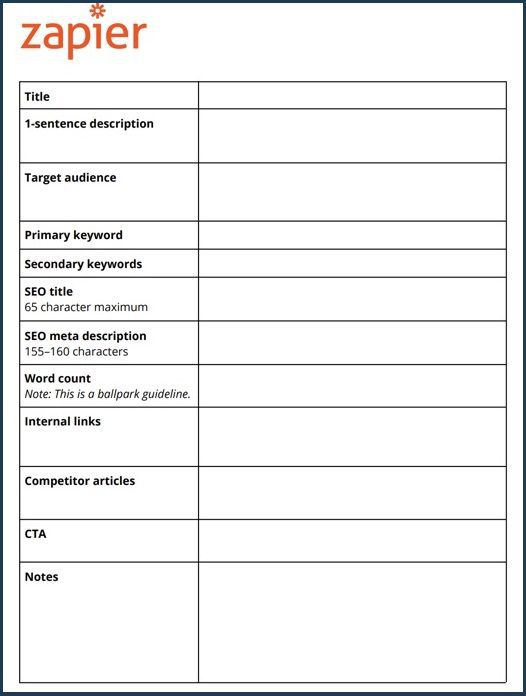 Basic Brief Template - Edit Online & Download Example