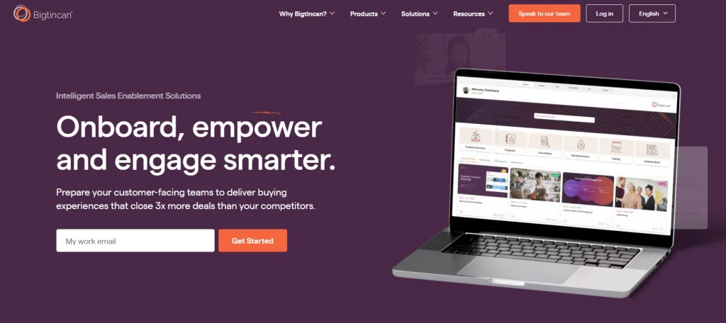 Bigtincan Homepage
