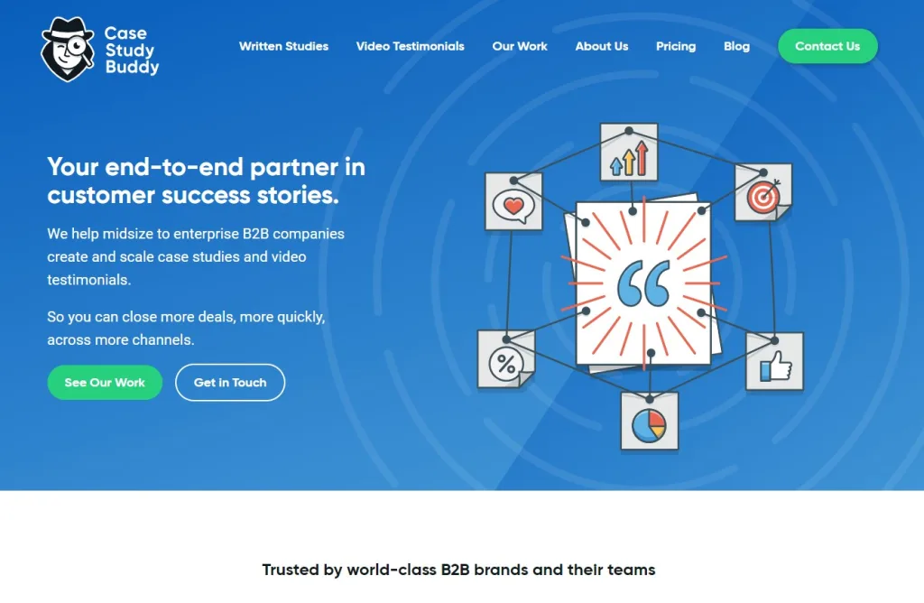 Case Study Buddy Homepage