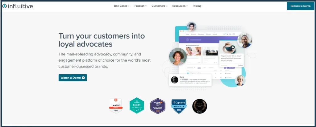 Influitive Homepage