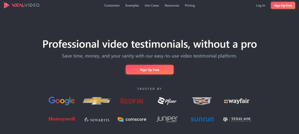 VocalVideo Homepage