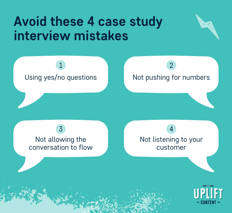4 case study interview mistakes to avoid