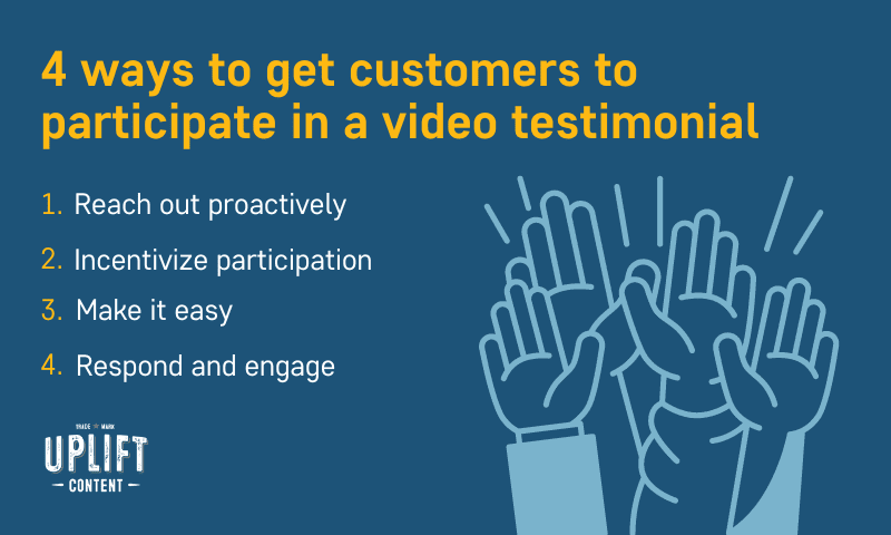 4 ways to get customers to participate in a video testimonial