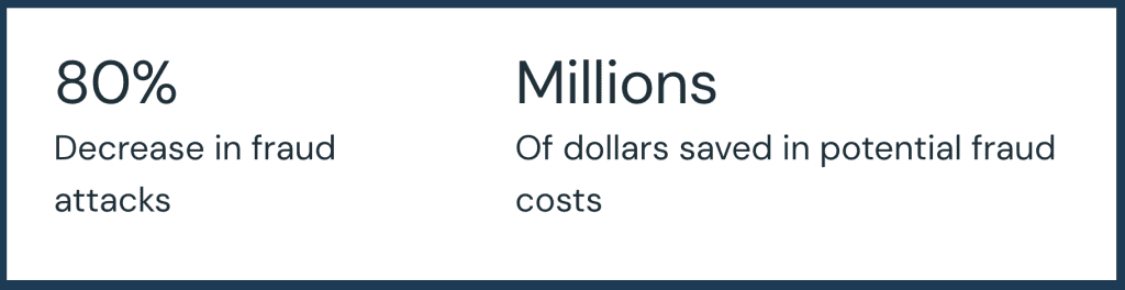 Case study layout example of a metrics block from Databricks